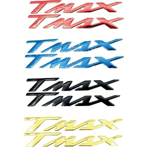 2Pcs 3D Motorcycle Fuel Gas Tank Stickers Soft Logo Label Raise Badge Emblem Decal Stickers For Yamaha TMAX 500 530 T-MAX Racing