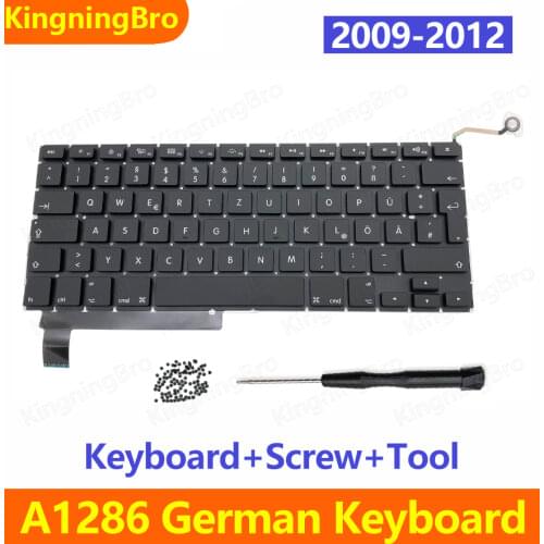 New Replacement Keyboard For MacBook Pro 15.4" A1286 German Germany Standard 2009-2012 Years