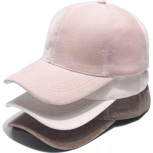 New Men Corduroy Baseball Caps Women Spring Summer Embroidery Baseball Hats Outdoor Adjustable Sun Hat Vacation Casquette Gorras