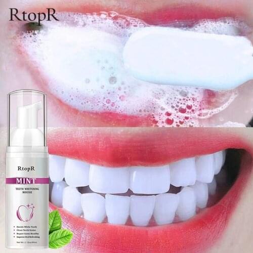 RtopR Teeth Whitening Remove Smoke Stains Coffee Stains Fresh Breath Bad Breath Clean Teeth Stains Dazzle White Teeth 60ml