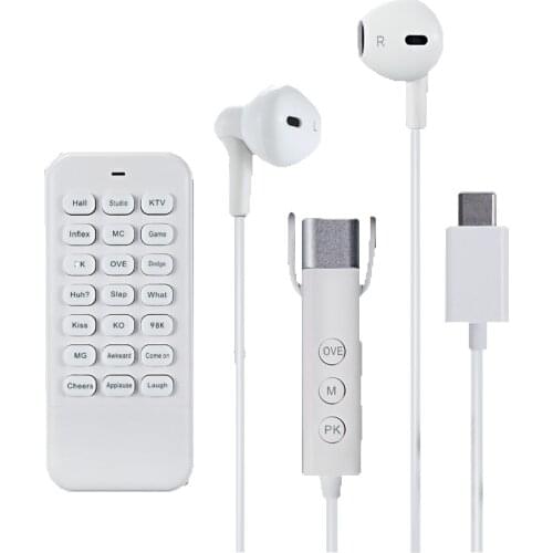 OTG Portable Microphone Karaoke Live Headset Record Song Scene Sound With Remote Control For Xiaomi Huawei Type C Smartphones