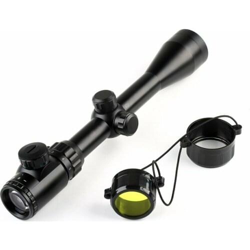 3-9x40 Rifle Scope Optics R4 Reticle Crosshair Air Sniper Hunting w/ 20mm Mount