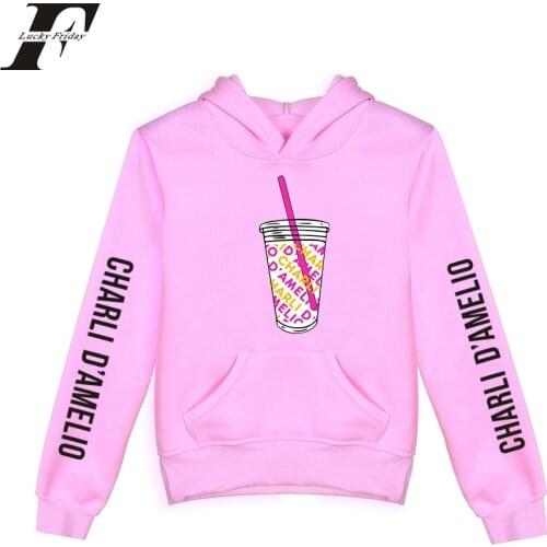 Pullovers Unisex Harajuku Tracksuit Clothes Casual Hoody Ice Coffee Splatter Kids Hoodie Sweatshirts Boy Girl Charli Damelio