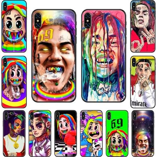 Rapper 6ix9ine SixNine 69 Phone case For iphone 4 4s 5 5S SE 5C 6 6S 7 8 plus X XS XR 11 PRO MAX 2020 black silicone cell cover