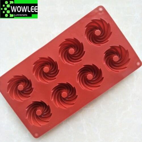 Swirl Shapes Silicone Cake Mold Form For Baking Cookies Pudding Ice Cream Styling Tools Kitchen Bakeware Pan