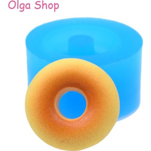 TYL022 19.9mm Donut / Doughnut Silicone Mold for Fondant Dessert Cake Decorating Chocolate Candy Resin Jewelry Pendant Charm