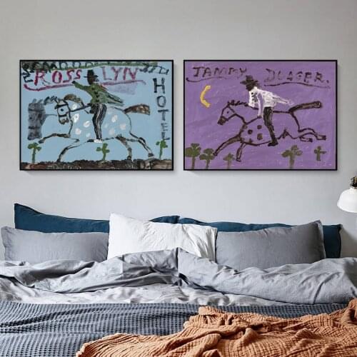 Modern simple Nordic abstract art poster children room cartoon living room decoration picture painting core spray painting