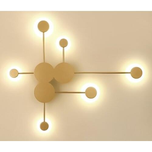 Modern wall lamp bedroom light iron corridor bedroom aisle luminaria de parede wall lights for home