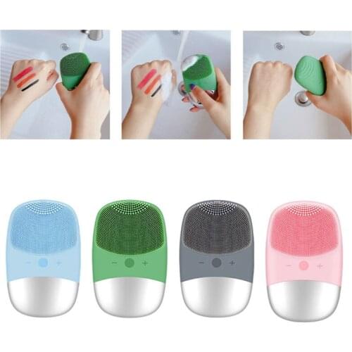 Y1UF Silicone Electric Face Cleansing Brush Rechargeable Deep Facial Cleanser Brush Skin Care