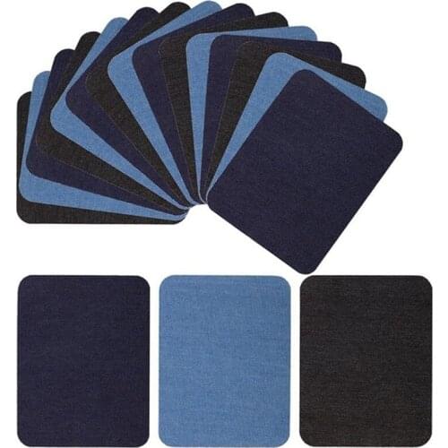 18 Pcs Denim Patches Diy Iron On Denim Patches For Jean Clothing And Jean Pants Apparel Sewing Fabric
