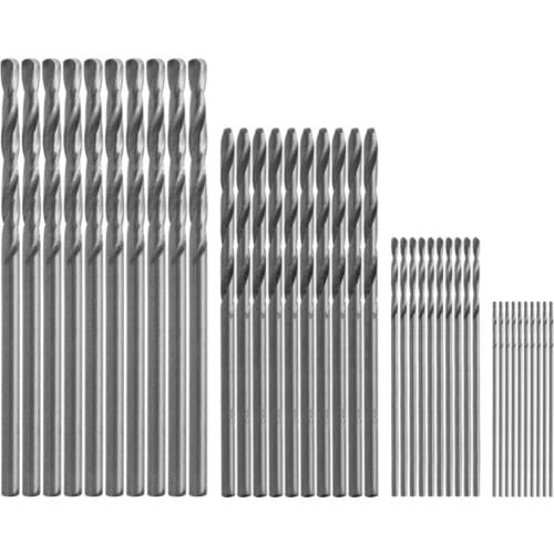 1 Set 40Pcs Mini Drill HSS Bit 0.5mm-2.0mm Straight Shank PCB Twist Drill Bits Set