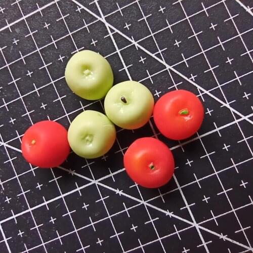 1pcs/lot resin Simulated apple 11mm simulation of food Cabochon Scrapbook DIY phone decoration B304-3