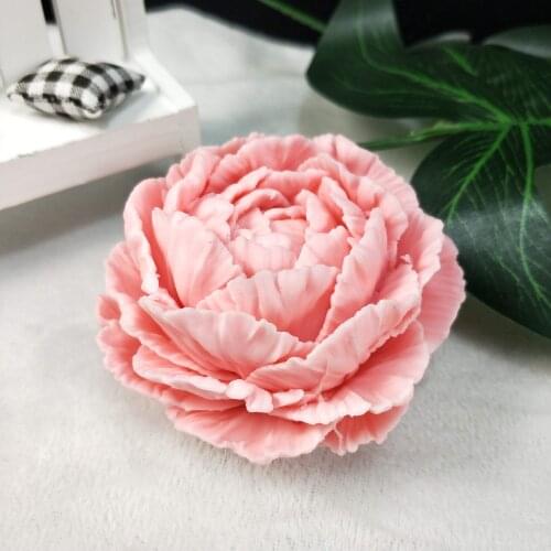 3D Carnation Flowers Shape Silicone Mold Cake Chocolate Candle Soap Mould DIY Aromatherarpy Household Decoration Craft Tools