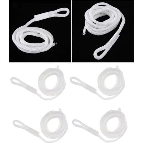4 Pcs Boat Fender Line 4"x5'’ Bumper Whips Rope Double Braided Fender Line Boat Mooring Line For Yacht Marine Boat Accessories