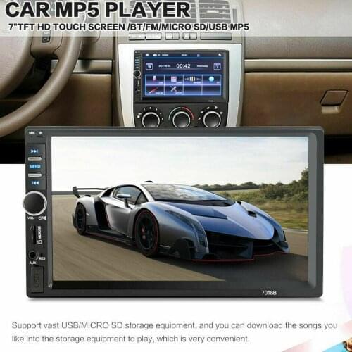 Car Multimedia MP5 Player Radio Autoradio Multimedia Player 7 inch 2Din Touch Screen Car Stereo MP5 Player Radio USB/TF + Camera