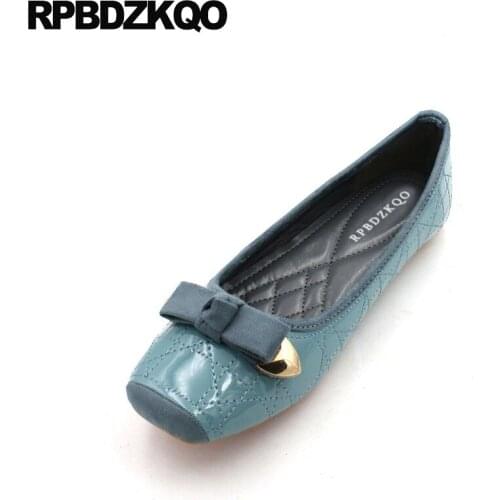 Shoes cute foldable ballet flats ballerina blue roll up 2019 women bow square toe slip on china kawaii pink large size ladies