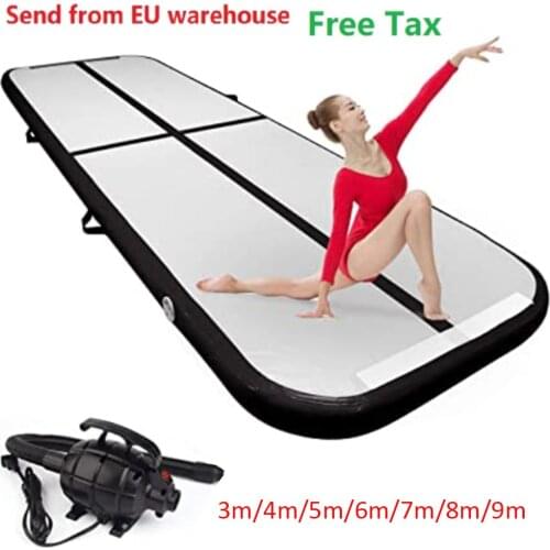 Free Shipping 5m6m/7m/8m*1m*0.2m Inflatable Gymnastics Airtrack Floor Tumbling Air Track For Kids Adult One Free electronic Pump