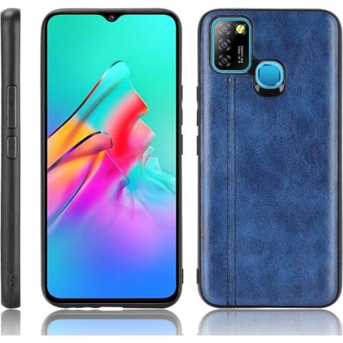 Infinix Smart 5 Case Infinix Smart5 X657 Suture Soft TPU Calfskin PU Leather Phone Back Cover For Infinix Smart 5 X657C Bag Case