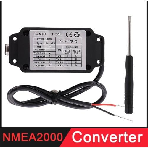 CX5001 NMEA 2000 Converter NMEA2000 Connector Cables Adapters Sockets 0.5m 3m 4m Fit For Boat Yacht Tank Gauge Marine Accessory