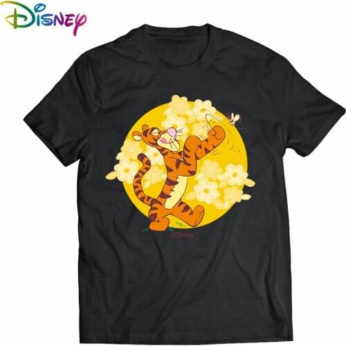Disney My Friends Tigger & Pooh Mens Woman T-shirts cotton graphic t shirts Summer Short sleeve tee anime tshirt 2021 Tops