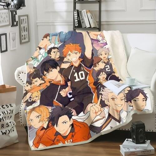 Two-layer Blanket Anime Haikyuu 3D Blankets for Beds Adult Thick Quilt Home Picnic Travel Fashion Throw Blanket Drop Shipping
