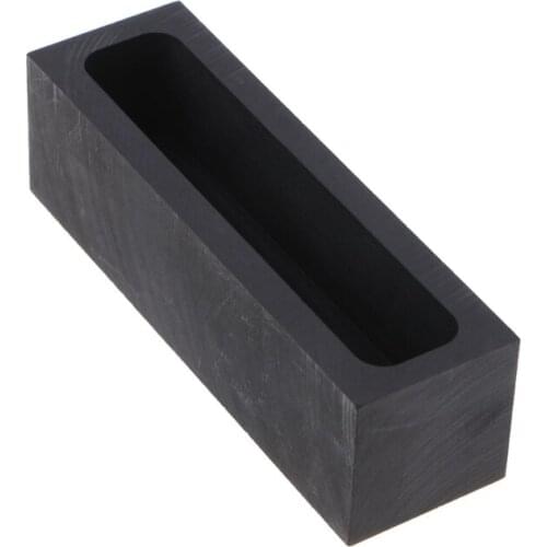 650g Graphite Ingot Mold Metal Casting Mold Melting Crucible Furnace for Gold Silver Aluminum Copper Brass Zinc Alloy