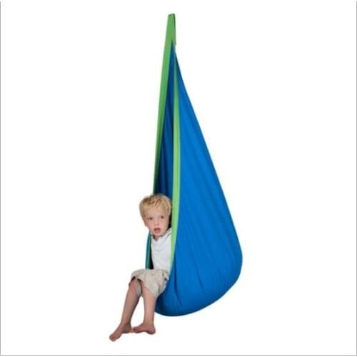 Kid Bage Multicolor Canvas Hanging Chair Indoor and Outdoor PVC Inflatable Cushion Ergonomic Design Swing Hanging Chair Hammock