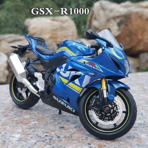 1:12 Kawasaki GSX-R1000 Racing Motorcycles Simulation Alloy Motorcycle Model Shock Absorbers Collection Toy Car Kid Gift