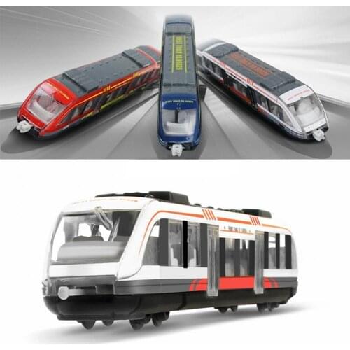 3 Colors Optional Creative Simulated Toy Train Exquisite Rust-Resistant Sturdy High Speed Railway Model for Gift