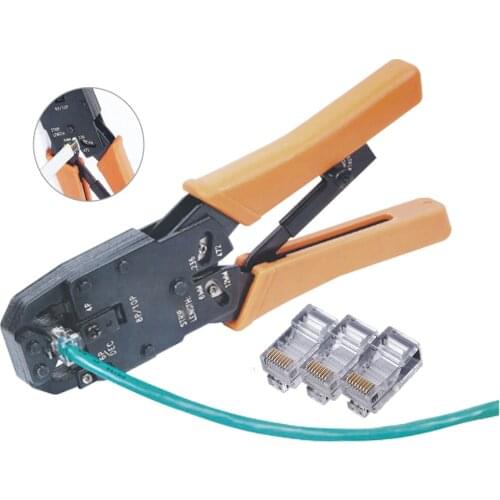 Flat or Round UTP Cat4 Cat6 Wire Coax Coaxial Stripping Tool Universal Cable Stripper Cutter Stripping Pliers Tool for Network