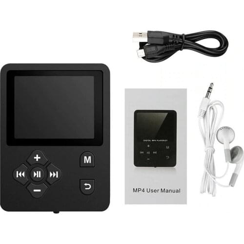 Portable MP3 MP4 Music Player Colorful Screen FM Radio Video Recorder Movie Cross Button MP4 Card Without External Sound