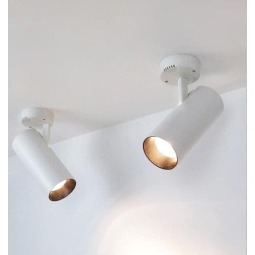 Ceiling Lights Led Spotlight Surface Mounted COB 7W12W20W30W 360 Free Rotation Cob Ceiling Mounted Two-wire Lamp Famliy Store