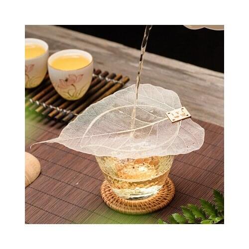 Natural Bodhi Leaf Tea Strainers Leaf Pulse Filter Creative Tea Ceremony Accessorie Household Chinese Kung Fu Teaware