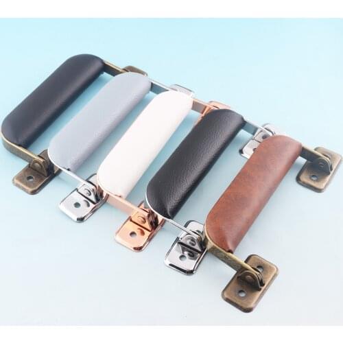 Black Box Handle Suitcase Handle Luggage Case Handle Arched Trunk Handle for replacement Furniture Cabinet Hardware Craft