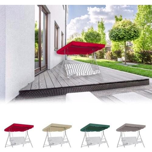 Swing Canopy Replacement Waterproof Top Cover for Outdoor Garden Patio Porch Yard 164*114*15CM #CW