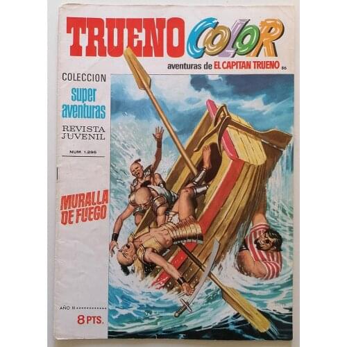 Thunder COLOR the adventures of Captain Thunder N.° 86, 1971, 1ª Spanish edition, ED. BRUGUERA, author AMBROS