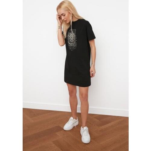 Trendyol Printed Knitted Dress TWOSS20EL3278