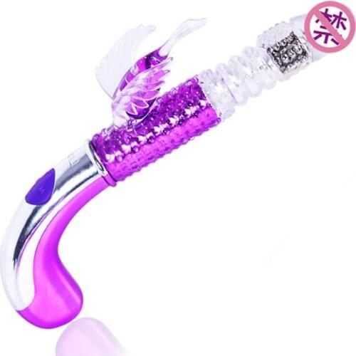 New Pistol type USB charging stick stretching vibration, rocking dildo G-spot vibrating massager, adult sex toys for woman