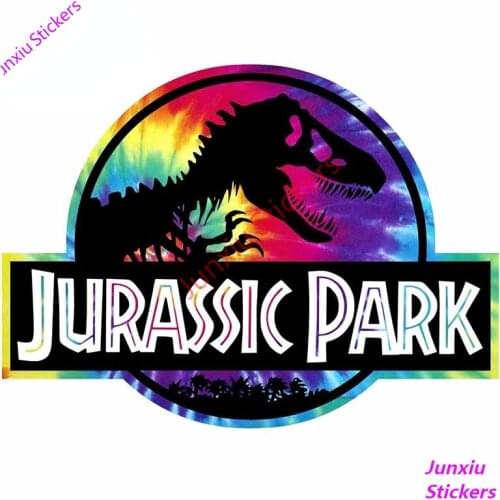Jurassic Park Door Vinyl Decal Funny Dinosaur Car Stickers Windshield Bumper Windows JDM Car Decoration Accessories KK13*10cm