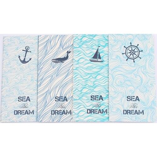 1PC 48K Sea Dream Note books 24 Pages Planner Diary Stationery Office Notepad Gift Supplies (ss-1707)