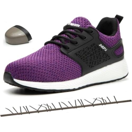 Women Safety Work Shoes for Men Steel Toe Cap Construction Safety Shoes Work Boots Anti-Slip Indestructible Boots Zapatos Mujer