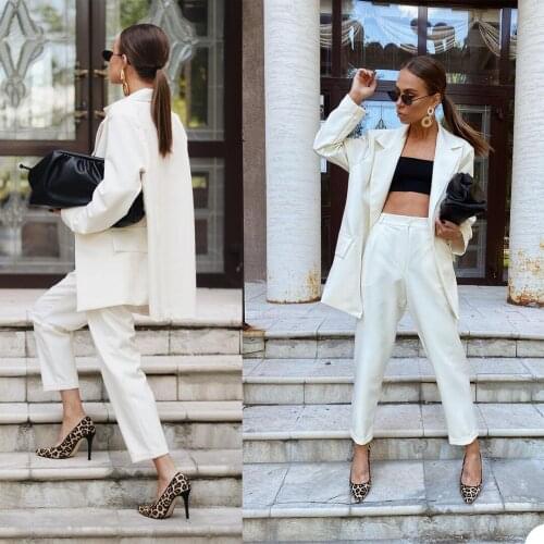 Ivory Customized Women Tuxedos Suits Street Shot Office Lady Blazer Suit Wear Prom Party Business Outfits 2 Pieces