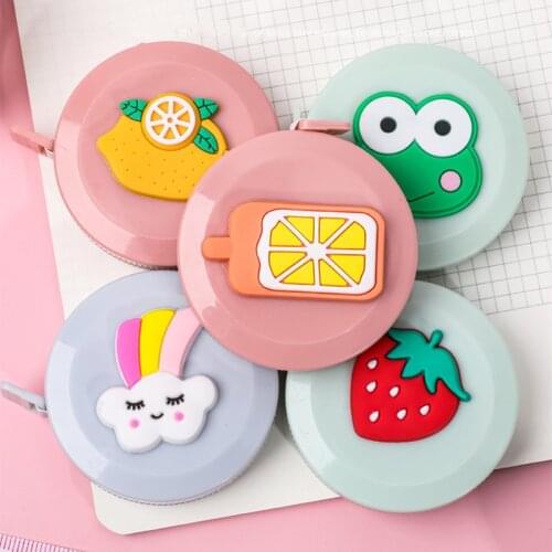 1PCS 150cm Tape Measures Portable Cute Retractable Ruler Body Measuring Ruler Sewing Tailor Tape Measure School Stationery