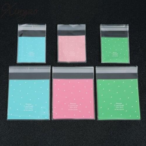 100pcs/lot 7/10cm Resealable Bags Opp Bag Packing Plastic Bag Self Adhesive Seal Gift Jewelry Storage bags