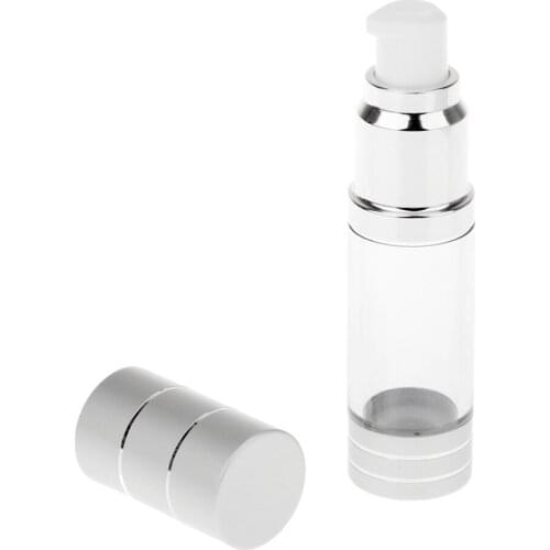 15ml Travel Airless Pump Bottle Refillable and Easy to Carry Travel Portable Container