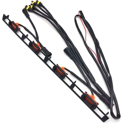 4pcs Car Front Bumper Hood Grille LED Lights Amber For Tacoma 2012-2015