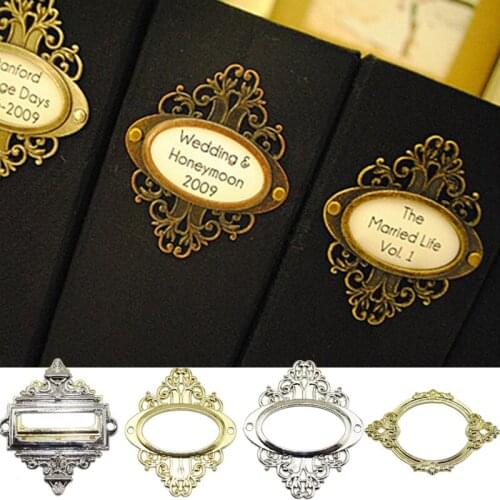 5Pcs Retro Furniture Alloy Pull Handle Cabinet Drawer Box Case Label Frame Tag Zinc Alloy Pull Handle Wardrobe Door Knob Tools