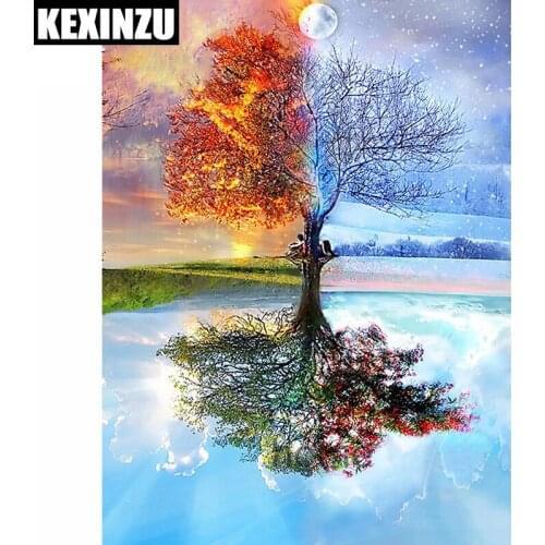 Diamond painting full square-Four Seasons Tree-diamond embroidery mosaic 5d diy cross stitchbeads handwork Wedding decoration