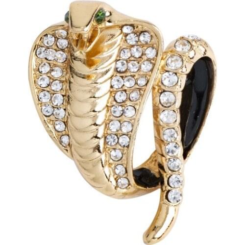 Naja Snake Jewelry Cobra Shaped Retro Punk Exaggerated Spirit Pin Brooce Temperament Decoration Costumes Jewelry Accessories