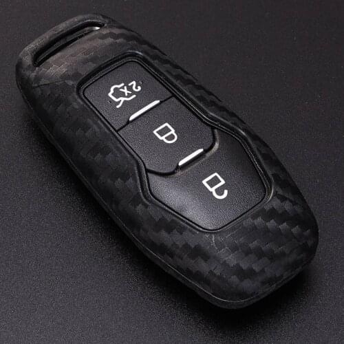 Car Key Case Cover For Ford Mondeo MK3 MK4 MK5 Kuga F150 Ranger Explorer Focus SMAX CMAX Mustang 2020 Key Ring Shell Accessories